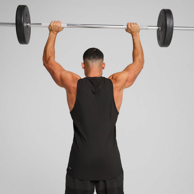 PUMA CLOUDSPUN Mens Black Soft Breathable Tank - Image 4